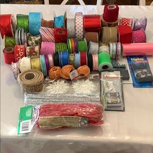 Assorted ribbon some new some gently used.